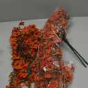 TURNMEON 4 Pcs Artificial Hanging Fall Flowers Fall Decorations, Fake Mums for Outdoors UV Resistant Hanging Plants Faux Silk Daisy Flowers for Autumn Decor Home Indoor Outside Gardens Porch (Orange)