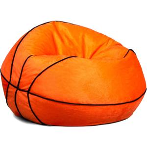 Big Joe Sports Ball Child-Sized Bean Bag Chair, Basketball Plush, Soft Polyester, 2.5 feet