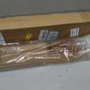 LazBlinds No Drill Bamboo Roman Shades, 26" W x 48" H, Star-Brown