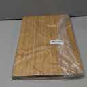 Bamboo Wood Cutting Board for Kitchen, 1" Thick Butcher Block, Cheese Charcuterie Board, with Side Handles and Juice Grooves, 16x11" (Medium, Carbonized)