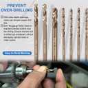71600 Manifold Drill Template for FORD 4.6L, 5.4L & 6.8L V10 2 Valve and 3 Valve Triton Engines, Remove Broken Exhaust Manifold Bolts