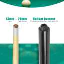 Wooden Billiard House Cue Sticks Shorty Cues Pool Cues for Kids Hardwood Billiard Cue Sticks 13mm Glue-on Tips,Set of 2