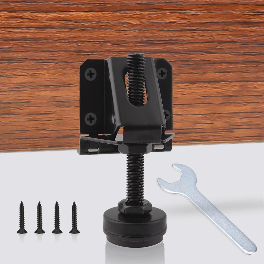 4 Pack Heavy Duty Leveling Feet, Black Furniture Levelers Leg, Adjustable Load Levelers Foot, Leveling Height for Workbench Cabinet Pool Table Bench Machine Cabinet Feet - 4000lb Load Capacity