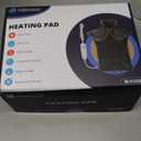 CooCoCo Large Heating Pad for Back Pain Relief, Electric Heat Pad for Neck and Shoulders, FSA Eligible Back Heated Pad, HSA Store Eligible Items, ETL Certified, 24"x37" (Black)