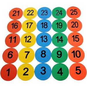 8inch Numbered Spot Markers Set of 25pcs