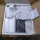 Vanity Table Set with Lighted Mirror - Makeup Vanity with Lights, Adjustable Brightness, Large Drawer Sturdy Wood Vanity, White 80x40x140cm