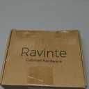 Ravinte 20 Pack 10 Pairs 1/2 Inch Overlay Brushed Nickel Short Arm Kitchen Cabinet Hinges,Soft Close 105 Degree Concealed Hinges with Screwdriver and Mounting Screws Used for Face Frame Door