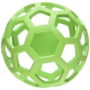 JW Pet Hol-ee Roller Dog Toy Puzzle Ball, Natural Rubber, Medium (4.5 Inch Diameter)
