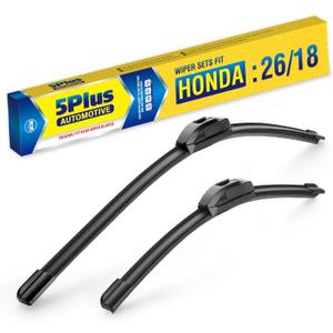 Replacement For HONDA Civic 2021-2016 HR-V 2022-2016 Insight 2022-2019,2014-2010 Accord 2007-2003 + More (Pack of 2), OEM Quality 26 18 Windshield Wiper Blades26 18, J/U Hook Wiper Blades