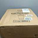 Lilymicky 600 Pack 20 oz Clear Plastic Cups, PET Disposable Drinking Cups, Crystal Clear, Perfect for Ice Coffee, Smoothie, Soda, or Any Cold Drinks (EXP 03/11/33)