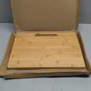 Appliance Slider 360° Rolling Tray for Coffee Maker- Bamboo Coffee Pot Slider Tray for Countertop Rotation Sliding Tray with Wheels, Appliances Mat Easily from Under the Cabinet, Natural (15.7"×13")