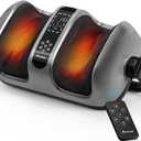 2026 Upgraded Foot Massager with Heat - Shiatsu Deep Kneading Machine for Plantar Fasciitis, Neuropathy & Circulation - 5 Intensities, 4 Modes - Ideal Gifts for Women & Men
