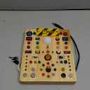 Busy Board with 19 LED Light Switches, Montessori Toys for 1 2 3 Years Old, Wooden Sensory Board, Toddlers Activity Travel Toys for 1 2 3 Year Old Boy & Girl Birthday Gift (Big)