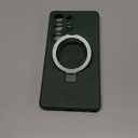 SKYLMW for Samsung Galaxy S25 Ultra Case with Magnetic Invisible Stand [Compatible with Mag-Safe] Military Drop Tested [Full Camera Protection] Silicone S25 Ultra Case for Women Men 6.9'', Green