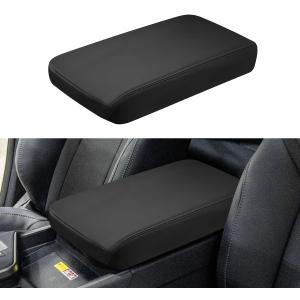 INTGET for 2024 2025 2026 Lexus GX 550 Center Console Cover Leather with Thin Pad Center Arm Rest Cover Middle Console Protector for Lexus GX 550 Accessories 2024 2025 2026 (Black Stitches)