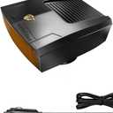 12 Volt Car Heater that Plugs into Cigarette Lighter, 150W Portable Windshield Defogger and Defroster, 360 Degree Rotary Base (black)