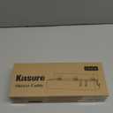 Kitsure Shower Caddy - 2 Pack Adhesive Shower Organizer, Rustproof Metal Shelves, No-Drill Bathroom Organizers and Storage, Black, Large