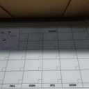 Wingwise Glass Calendar Whiteboard, 36 x 24 Inches Dry Erase Planner Board