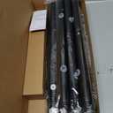 1 Diameter Curtain Rods Itself is 30 to 144 inch 1 Pack Fit 30-142 inch, 66 to 120 inch Window with Heavy Duty Adjustable Rod Matte Black Splicing Metal Extra Long Curtain Rod for Windows