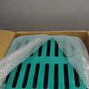 Large Drainage Catch Basin with Fiber Glass Grate and Debris Basket, French Drain Catch Basin with No Pre-Drilled Holes for Patios, Downspouts, Lawns, Municipal Plumbing (18x18x15 in)