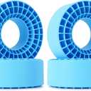 INJORA 4PCS Silicone Rubber Insert Foam for 146-149mm (5.75" OD) 2.2" Tires(Blue)