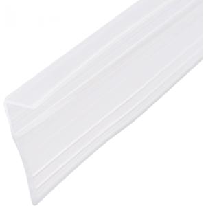 uxcell Frameless Glass Shower Door Sweep - Door Side Seal Strip F-Type with 3/4-Inch(20mm) Drip Rail - 3/8-Inch(10mm) Glass x 78.74-Inch(2000mm) Length (3/4"x3/8"x78.74")