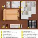 MEEDEN Art Set with French Easel for Professional Artist, Supplies Acrylic Painting(10-60ML) Kit with Paintbrushes for Adults, Pre-Painter and Canvas Drawing Starter-Prime Art Series