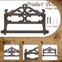 1pcs Vintage Iron Toilet Paper Roll Holder Cast Rustic Wall Tissue Holder Wall Mounted Roll Paper Decor for Kitchen and Bathroom European Vintage Design (Classic)