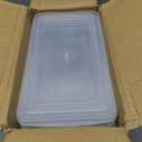 Sooyee Fridge Organizer,4 Pack Refrigerator Organizer Bins,Fridge Organizers and Storage Clear with Handle & Lid,Fruit Containers for Fridge,Fridge Storage To Keep Fresh for Food, Vegetables,5L (Clear no Drain Tray (5L)