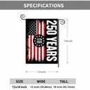 250 Anniversary Garden Flag Double-Sided 12x18 Inch