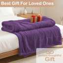 Electric Heated Blanket 6 Heating Settings & 10H Auto Off Full 7284 Double Sided Plush Sherpa Ultra-Soft Warm Thick, Machine Washable, Fast Heating, Home Office, Dark Purple