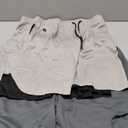 JWJ Men's 2 in 1 Workout Running Shorts 7 Inch Lightweight Athletic Gym Shorts with Compression Liner (XX-Large, 3 Pack Black / Dark Grey / Light Grey)