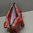 American Mahjong Game Set, 166 White Tiles, 4 All-in-One Color Rack/Pushers, Complete Mahjong Tile Set Red Printed Carrying Bag