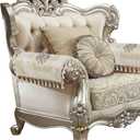 Loom and Mill Luxury Jacquard Sofa Arm Covers 2 PCS, Elegant Floral Couch Armrest Cover with Tassels, Non-Slip Furniture Protector for Chair Sofa Recliners Couch Dogs Pets, Pearly Beige, 14x14in (Armrest Cover-2 Pieces 14x14 inch, Pearly Beige)