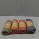 Momcozy Muslin Swaddle Blankets for Baby Boys and Girls, 4-Pack Breathable and Skin-Friendly Receiving Blanket Wrap, Baby Essentials, Registry & Gift, 47 x 47 inches (Brown)