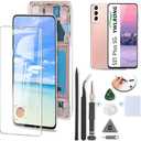 OLED for Samsung Galaxy S21 Plus Screen Replacement for Galaxy S21 + Plus +5G G996U LCD Display Touch Screen Digitizer Assembly Replacement with Tools (Support Fingerprint with Frame)