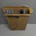 Wall Cleaner Mop with 82" Handle, 360 Rotating Triangle Head and Microfiber Pads, Built-in Squeegee for Ceiling Mop, Baseboard Cleaning and Windows (Blue)