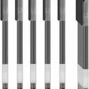 Gel Ink Pens, 0.5mm Fine Point Quick Dry Smooth Writing Pens High-End Series for Office School Supplies,Pack of 10,Black