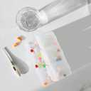 Patelai 6 Pieces Travel Pill Organizer 6 Compartments Portable Pill Case for Pocket Purse Small Drawer Type Medicine Box Vitamin Holder Container with Locking Hole for Elderly Cod Liver Oil 3 Colors