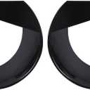 Hooke Road Black Headlight Bezels Cover for 2015 2016 2017 Jeep Renegade