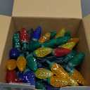 Dazzle Bright C9 Christmas String Lights, 100 LED 66 FT Waterproof Connectable Green Wire Fairy Lights, Christmas Lights for Indoor Outdoor Home Yard Xmas Tree House Decorations (Multi-Colored)