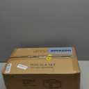 Attelite Shoe Box,Set of 6,Stackable Plastic Clear Shoe Box Organizer with Magnetic Door,Shoe Storage Box Thicken Sturdy,Easy Assembly,Fit up to US Size 12,Black (XL-6-pcs)