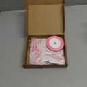 44 Pcs Pink Bow Birthday Decorations Include Pink Bow Balloons Star Balloons Cake Topper Bow Happy Birthday Banner for Party