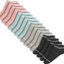 HOT FEET Thin Ankle Socks for Women & Girls Fun & Cute Low Cut No Show Socks, Stocking Stuffers, 6, 8, 18 PK Size 4-10