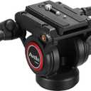 Avella Video Tripod Fluid Head with Quick Release Plate, Lightweight Heavy Duty Compatible with Manfrotto,Max Load 13.2lb/6kg for Video Canon Nikon Sony Olympus Panasonic DSLR Camera, V504