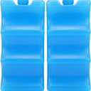 Ice Packs for Cooler,Ice Packs for Lunch Box, 2pcs Reusable Contoured Shape Ice Box for Breastmilk Working Mom, Slim Long Lasting Cool Packs for Lunch Bags and Cooler