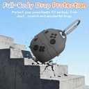 Cute Cover for Powerbeats Fit Case 2025, 3D Cartoon Funny Design | Shock Resistant | Full Protection Soft Silicone Case Compatible with Beats Powerbeats Fit Earbuds Accessories with Keychain, Black