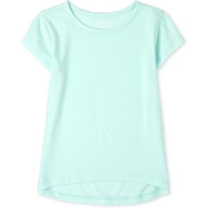 The Children's Place girls Short Sleeve High Low Top