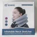 S Cervical Neck Traction Device for Instant Neck Pain Relief - Inflatable & Adjustable Neck Stretcher Neck Support Brace, Neck Traction Pillow for Home Use Neck Decompression