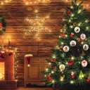 Christmas Embroidery Kit,Hand Embroidered Christmas Ornament Kit,Cross Stitch Kits,DIY Needlepoint Starter Set with Easy Instructions for Adults & Beginners (12 PCS)